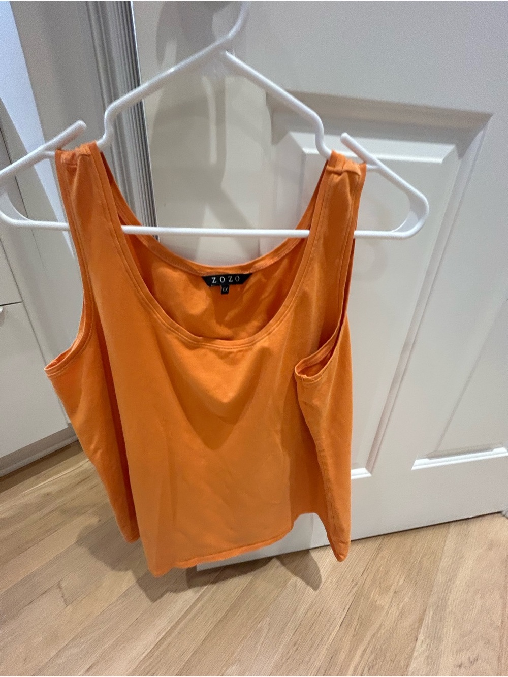 ZOZO Women's Bright Orange Scoop Tank